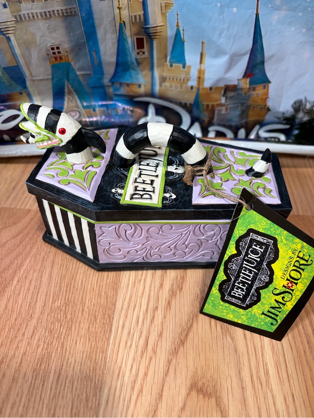 Jim Shore Enesco Beetlejuice Sandworm Coffin Trinket Box New with Tags